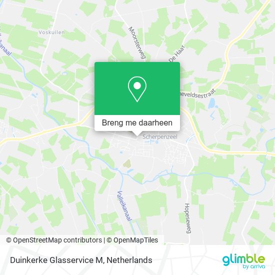 Duinkerke Glasservice M kaart