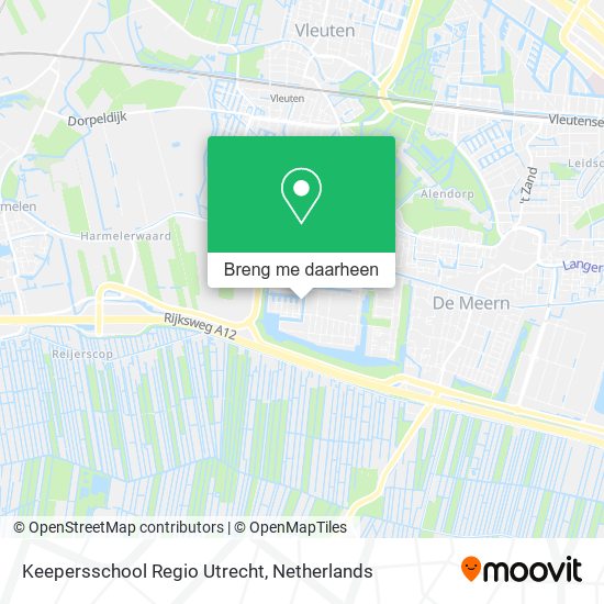 Keepersschool Regio Utrecht kaart