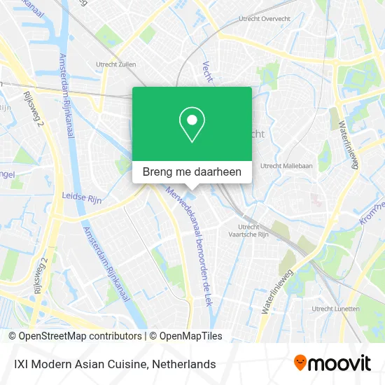 IXI Modern Asian Cuisine kaart