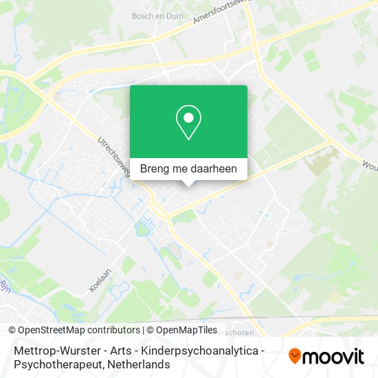 Mettrop-Wurster - Arts - Kinderpsychoanalytica - Psychotherapeut kaart