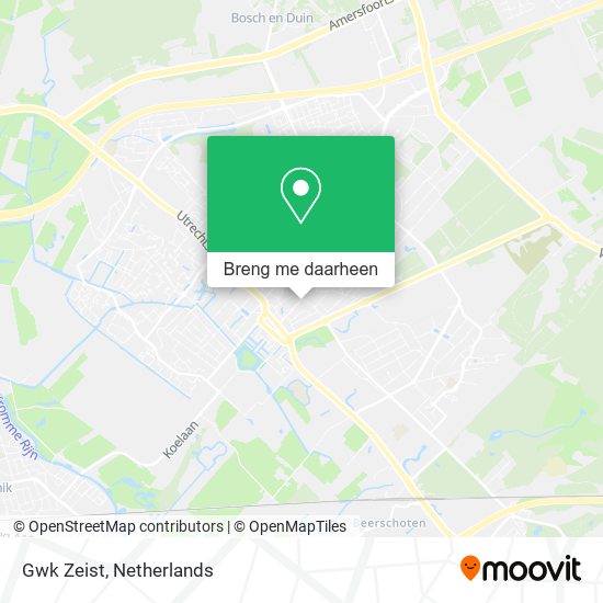 Gwk Zeist kaart