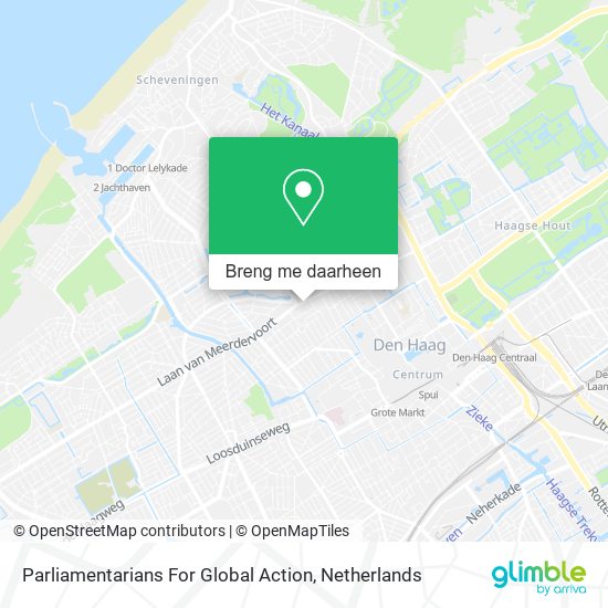 Parliamentarians For Global Action kaart