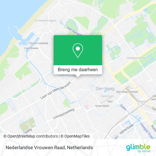 Nederlandse Vrouwen Raad kaart