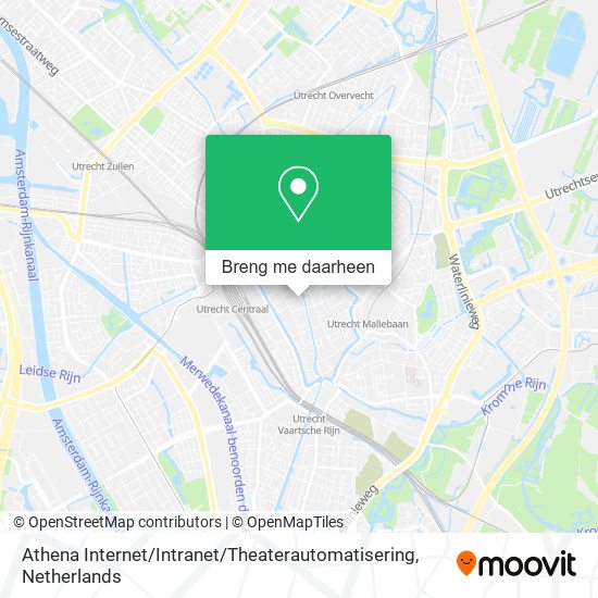 Athena Internet / Intranet / Theaterautomatisering kaart