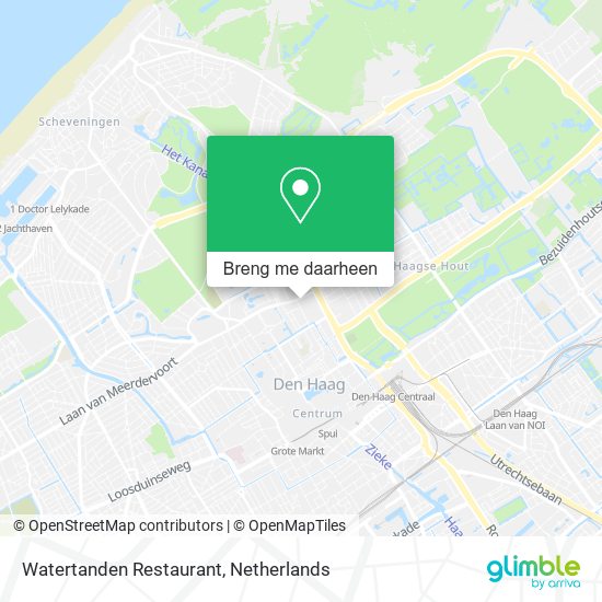 Watertanden Restaurant kaart