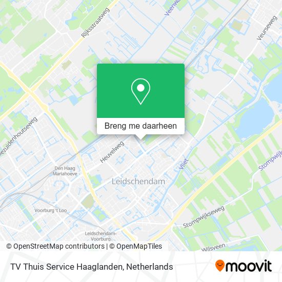 TV Thuis Service Haaglanden kaart