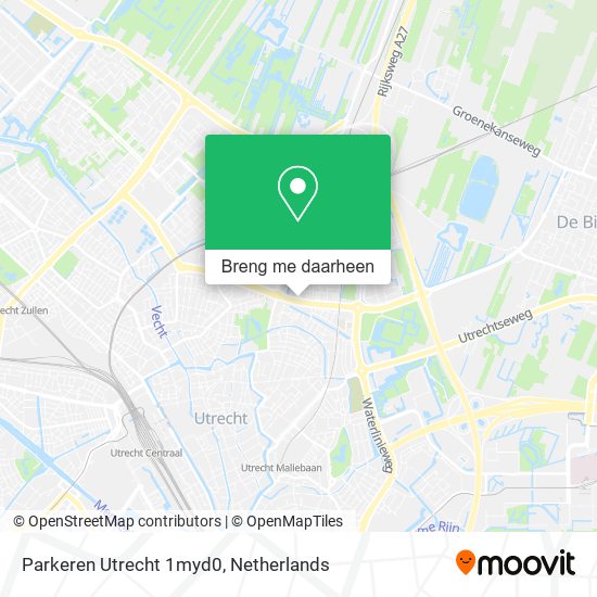Parkeren Utrecht 1myd0 kaart