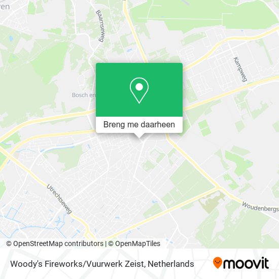 Woody's Fireworks / Vuurwerk Zeist kaart