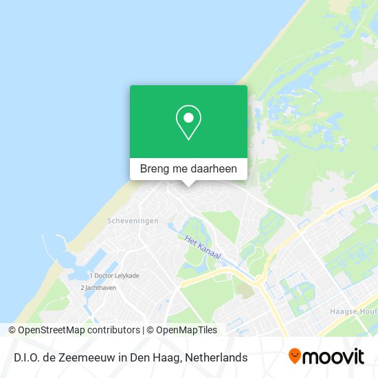 D.I.O. de Zeemeeuw in Den Haag kaart