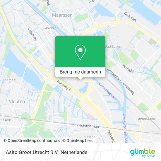 Asito Groot Utrecht B.V. kaart