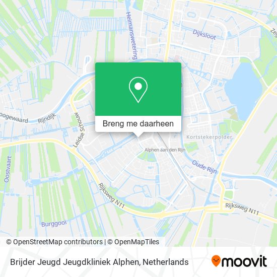 Brijder Jeugd Jeugdkliniek Alphen kaart