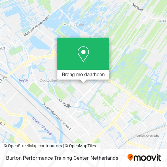 Burton Performance Training Center kaart