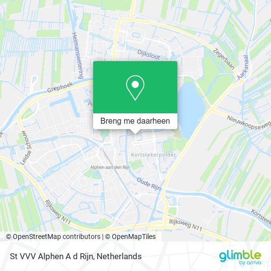 St VVV Alphen A d Rijn kaart