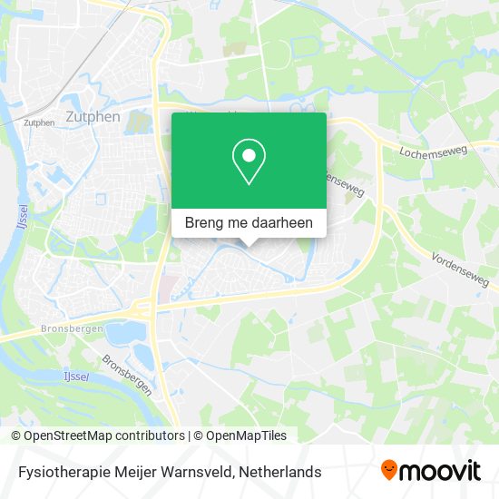 Fysiotherapie Meijer Warnsveld kaart