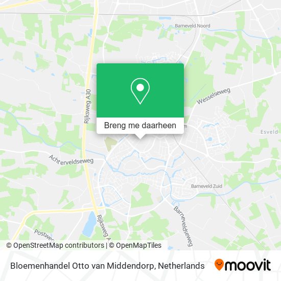 Bloemenhandel Otto van Middendorp kaart