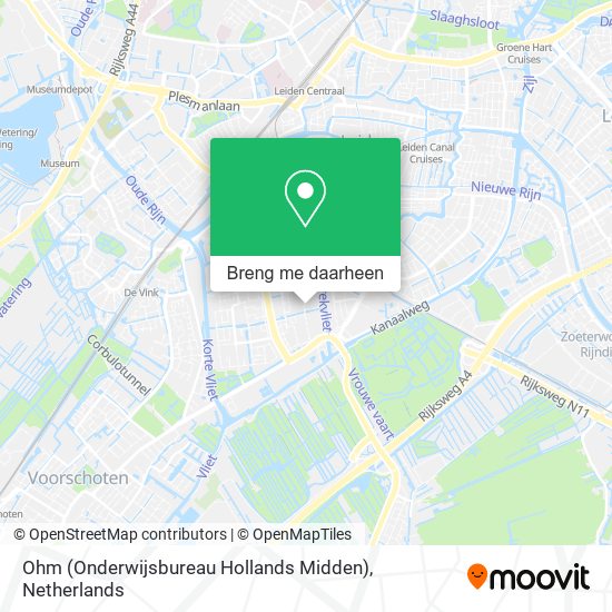 Ohm (Onderwijsbureau Hollands Midden) kaart