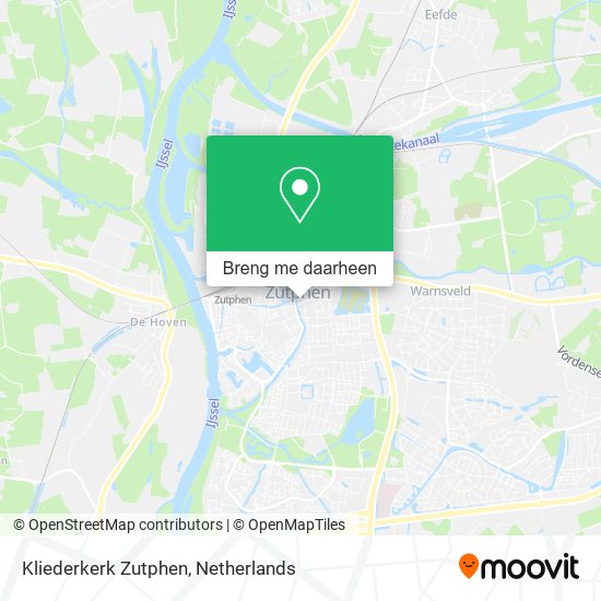 Kliederkerk Zutphen kaart