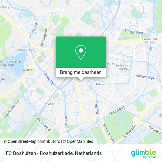 FC Boshuizen - Boshuizerkade kaart