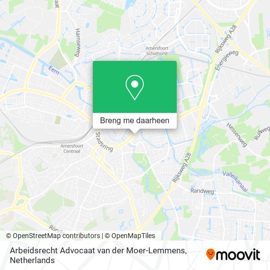 Arbeidsrecht Advocaat van der Moer-Lemmens kaart