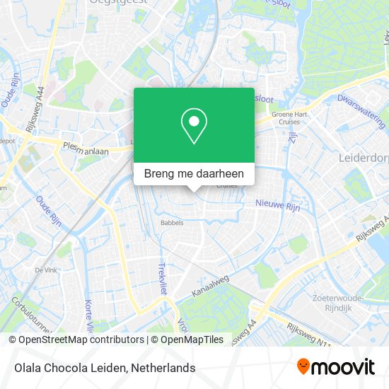 Olala Chocola Leiden kaart