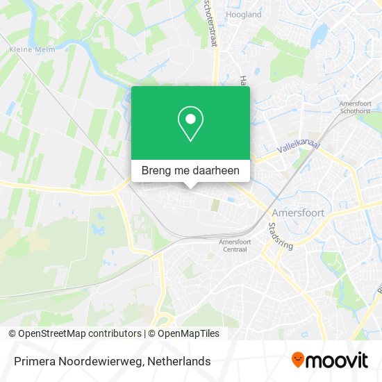 Primera Noordewierweg kaart