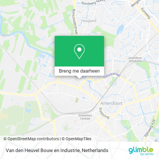 Van den Heuvel Bouw en Industrie kaart