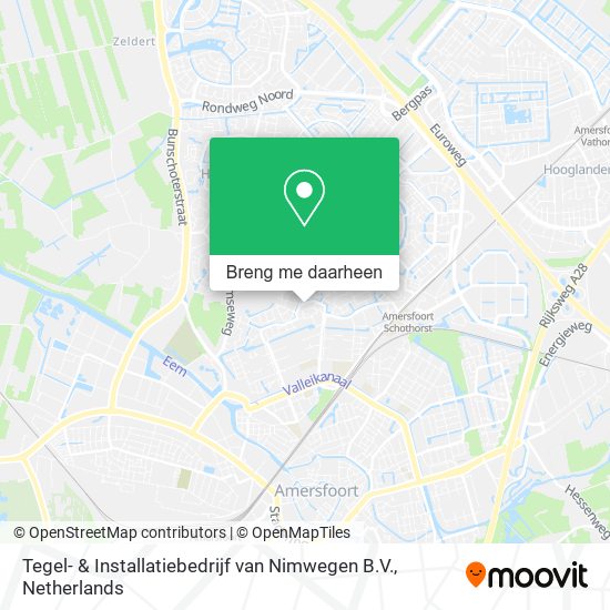 Tegel- & Installatiebedrijf van Nimwegen B.V. kaart