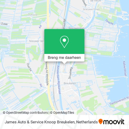 James Auto & Service Knoop Breukelen kaart