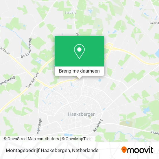Montagebedrijf Haaksbergen kaart