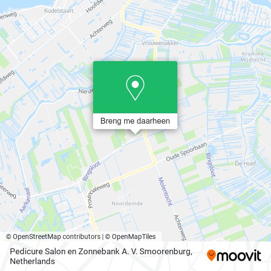 Pedicure Salon en Zonnebank A. V. Smoorenburg kaart