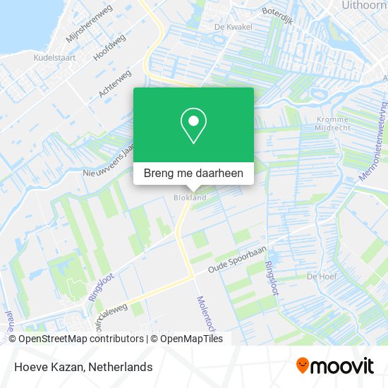 Hoeve Kazan kaart