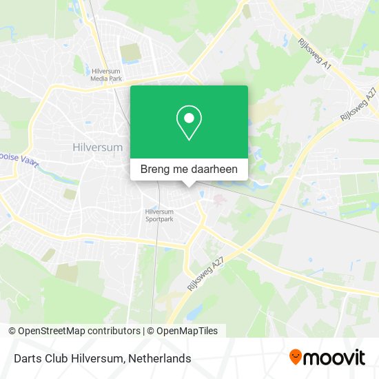 Darts Club Hilversum kaart