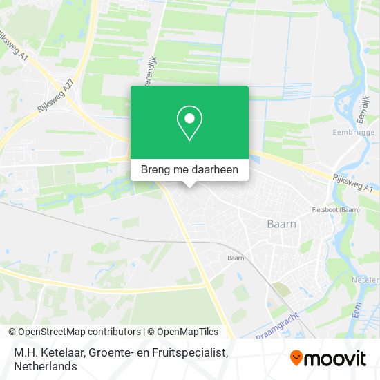 M.H. Ketelaar, Groente- en Fruitspecialist kaart