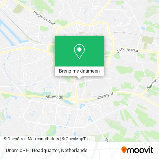 Unamic - Hi Headquarter kaart