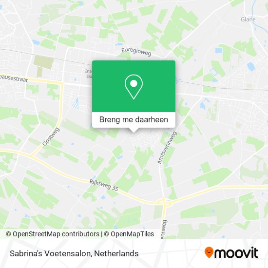 Sabrina's Voetensalon kaart