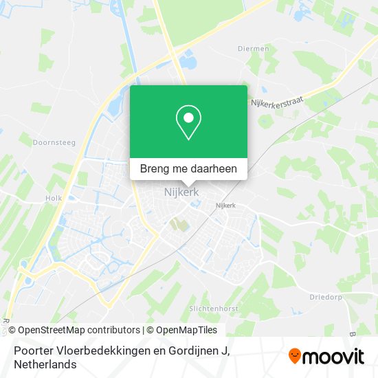 Poorter Vloerbedekkingen en Gordijnen J kaart