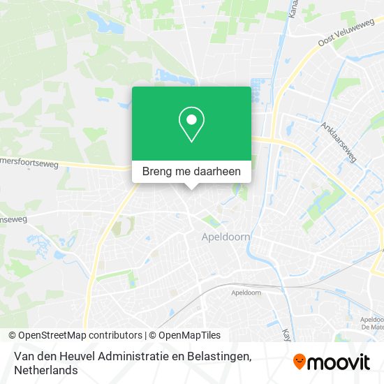 Van den Heuvel Administratie en Belastingen kaart