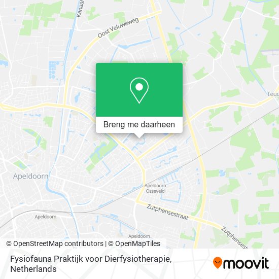 Fysiofauna Praktijk voor Dierfysiotherapie kaart