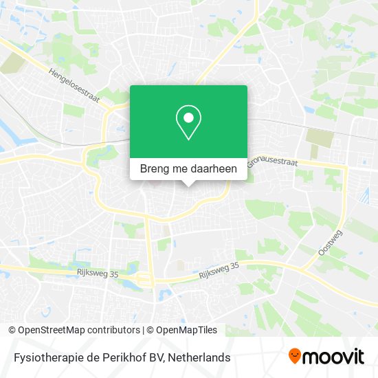 Fysiotherapie de Perikhof BV kaart