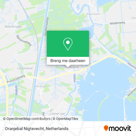 Oranjebal Nigtevecht kaart