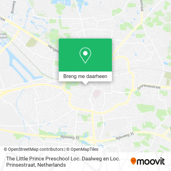 The Little Prince Preschool Loc. Daalweg en Loc. Prinsestraat kaart