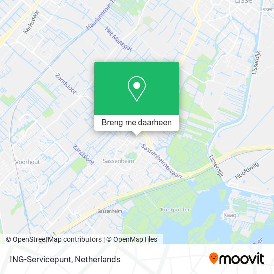 ING-Servicepunt kaart