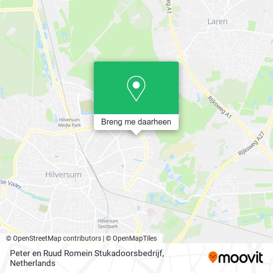 Peter en Ruud Romein Stukadoorsbedrijf kaart