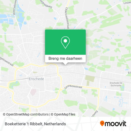 Boeketterie 't Ribbelt kaart