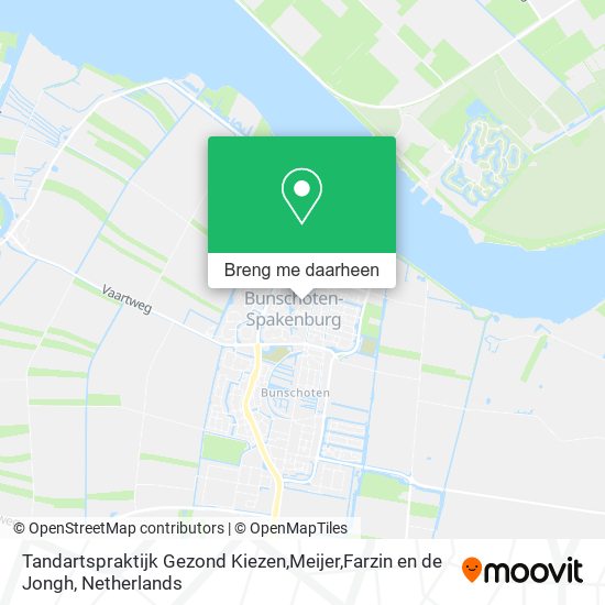 Tandartspraktijk Gezond Kiezen,Meijer,Farzin en de Jongh kaart