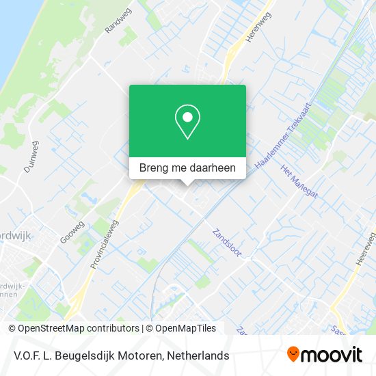 V.O.F. L. Beugelsdijk Motoren kaart