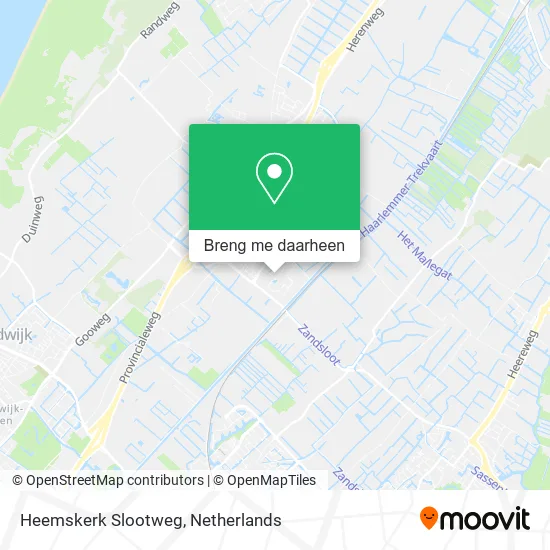 Heemskerk Slootweg kaart
