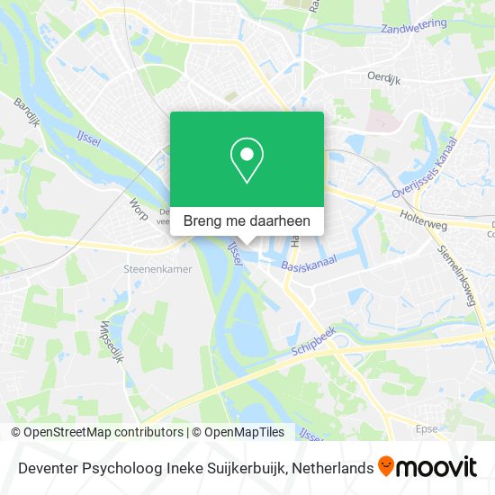 Deventer Psycholoog Ineke Suijkerbuijk kaart