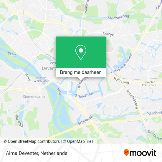Alma Deventer kaart
