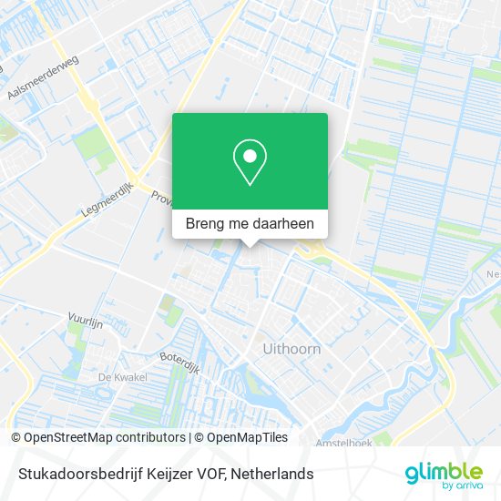 Stukadoorsbedrijf Keijzer VOF kaart